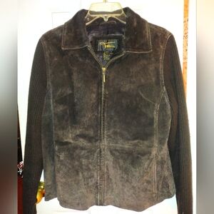 Fabio Leather Dark Brown Suede Jacket